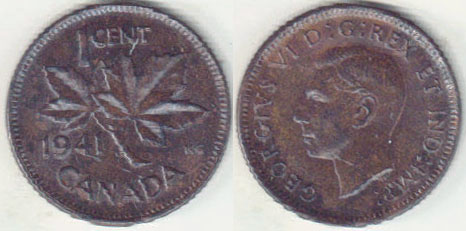 1941 Canada 1 Cent A008618